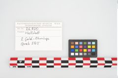 Etikett zu Goldkopfschmuckringe (NHMW-PRAE-026830)